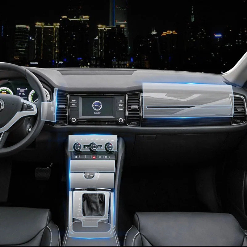 Автомобильный Стикеры ТПУ для Skoda OCTAVIA III прозрачная защитная пленка TPU s Kodiaq 2018 2019