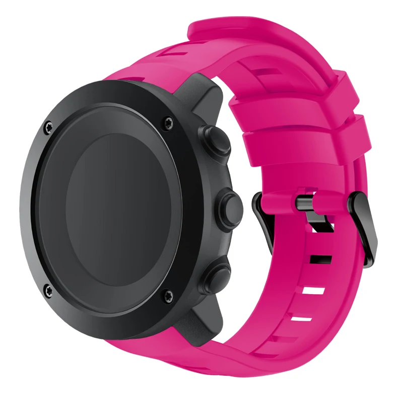 Ремешок для Suunto Ambit 3 вертикальный, 24 мм мягкий силиконовый сменный Браслет для Suunto Traverse Alpha Spartan
