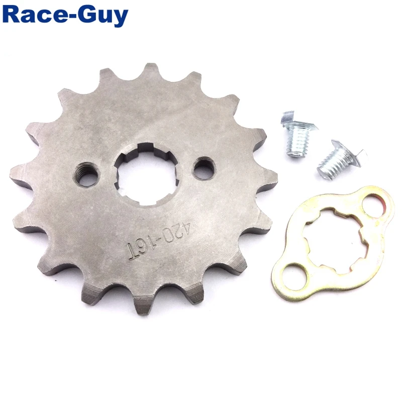 420 16 Tooth 17mm Front Chain Sprocket Gear For 50cc 70cc 90cc 110cc 125cc 140cc 150cc 160cc Engine ATV Quad Pit Dirt Trail Bike |