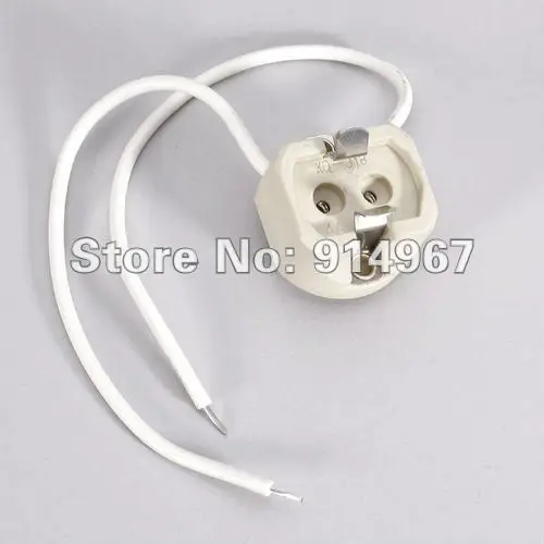 Керамический держатель для светильник высокого/низкого напряжения 2 шт. белый