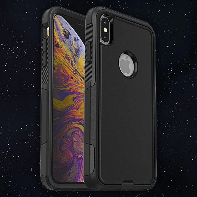 Для iphone X Case серия-паяный пластинчатый теплообменник разочарования,, розничная, упаковка 2-слойная защита противоударный чехол для Apple, iphone XS Защитная крышка с логотипом