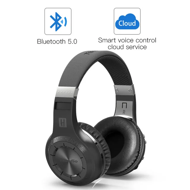 Bluedio HT беспроводные Bluetooth наушники BT 5,0 версия стерео гарнитура встроенный микрофон для мобильного телефона музыкальные наушники - Цвет: Black bubble bag