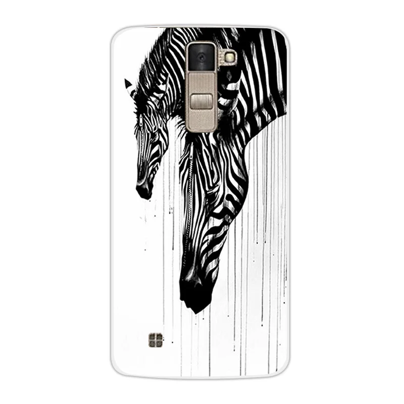 Роскошный мягкий чехол из ТПУ для LG K8 Lte K350 K350E K350N B & W дизайн 5 0 дюйма прозрачный