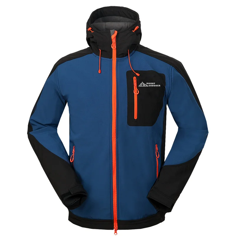 

Winter Men's Warm Jacket Windproof Waterproof Outdoor Sport Wear Cycling Camping Hiking Softshell Fleece Windbreaker Coats