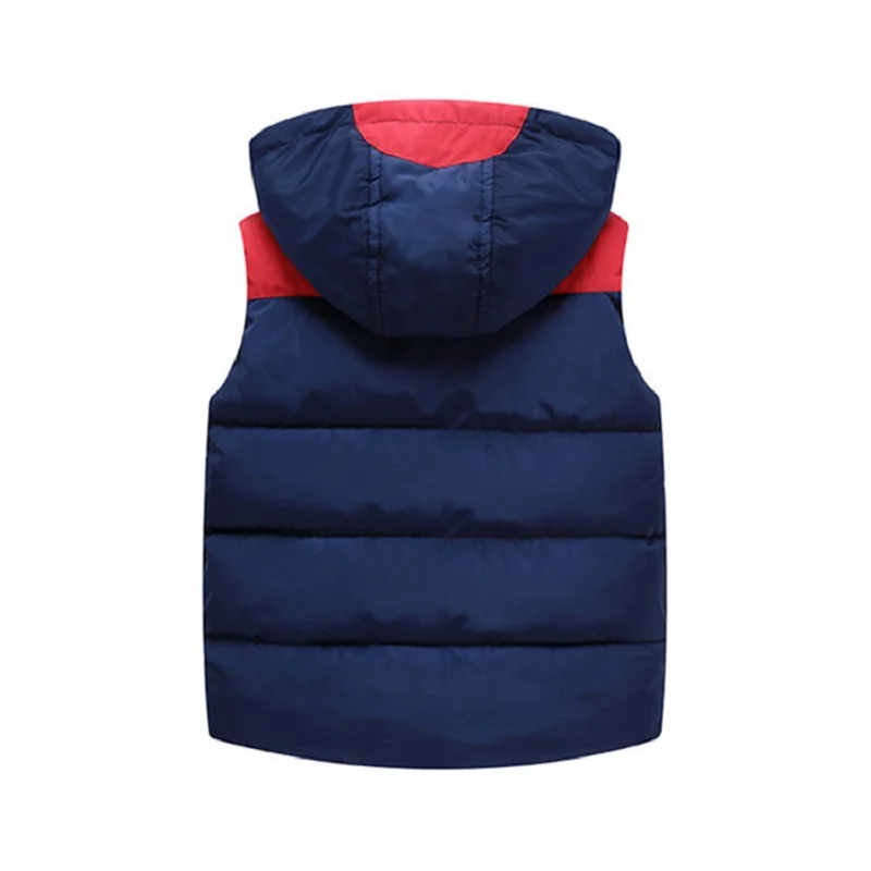 Новые модные детские толстовки с капюшоном теплые жилеты куртка Верхняя одежда