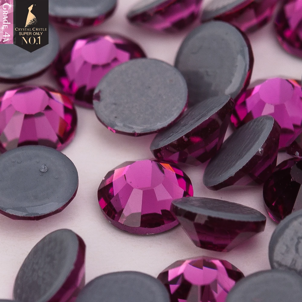 Хрустальный замок 4A все размеры блестящий цвет 2 стеклянные стразы хрустальные