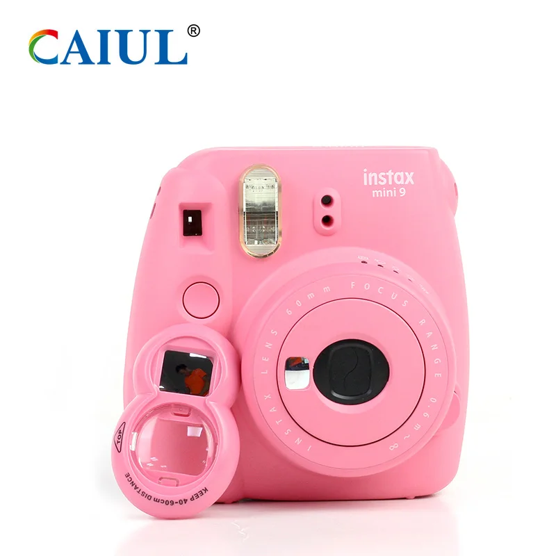 CAIUL mini close up lens for Fujifilm instax mini8 mini9 mini7S instant camera UV filter with зеркало съемки