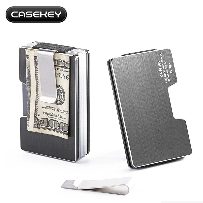 CaseKey новая RFID визитница из алюминиевого сплава чехол с высокой емкостью держатель ID карты автоматический держатель для карт