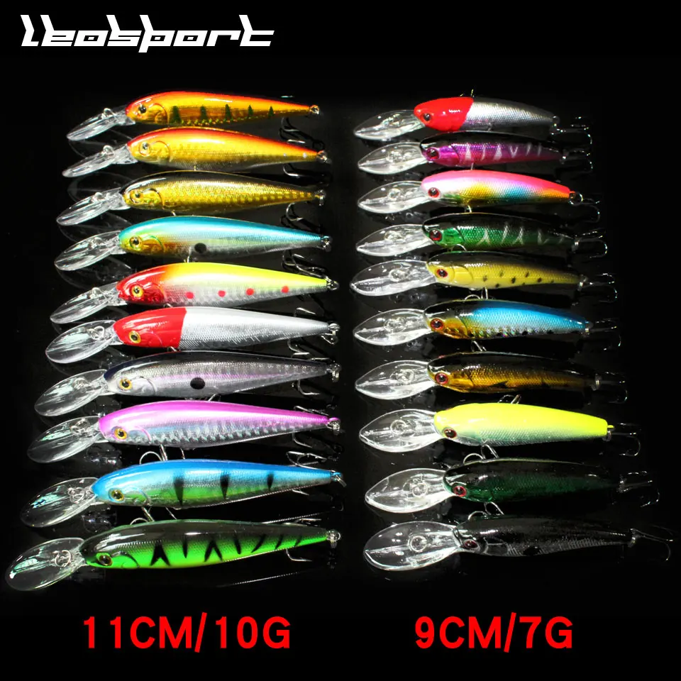 Набор рыболовных приманок LEOSPORT 20 шт./комплект воблер разноцветный набор рыба