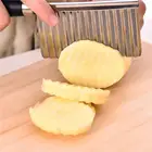 Картофель-фри из нержавеющей стали, резак для картофеля, гофрированный нож, оболочка для картофеля, огурца, моркови