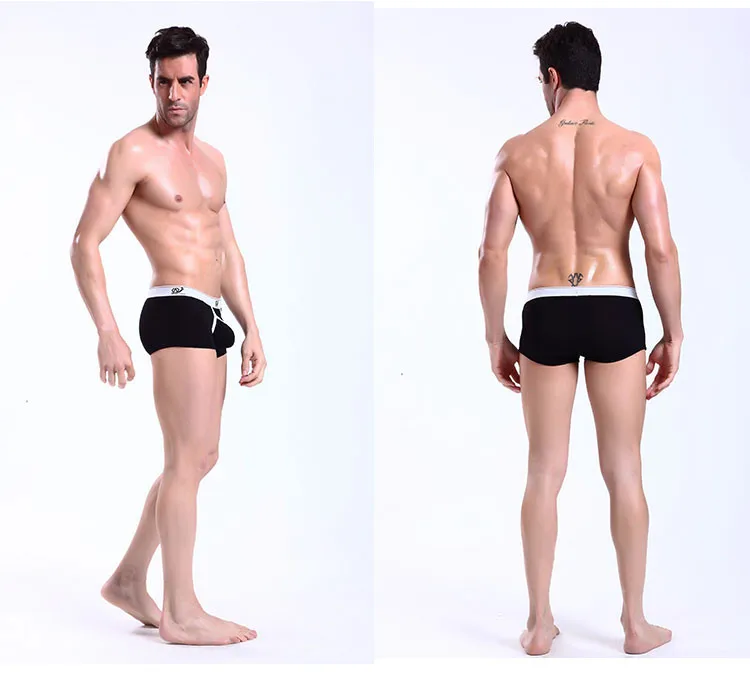 WJ Мужское нижнее белье боксер самакуэка Homme Masculina скольжения Homme сексуальное мужское нижнее белье Calzoncillos спандекс мужские шорты-боксеры брендовая одежда