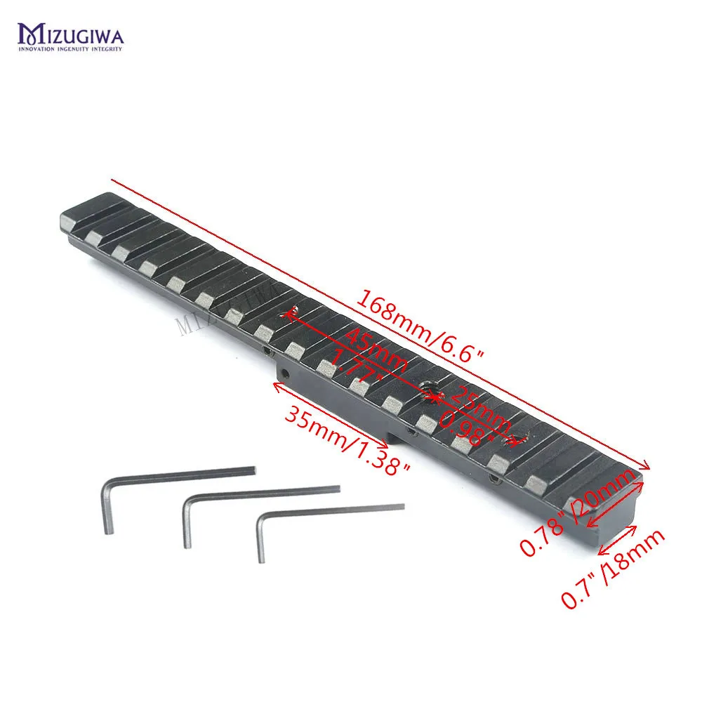 M44 91/30 M38 M39 Мосина прицела 6 &quot16 слотов 20 мм Уивер Пикатинни базы винтовка пистолет