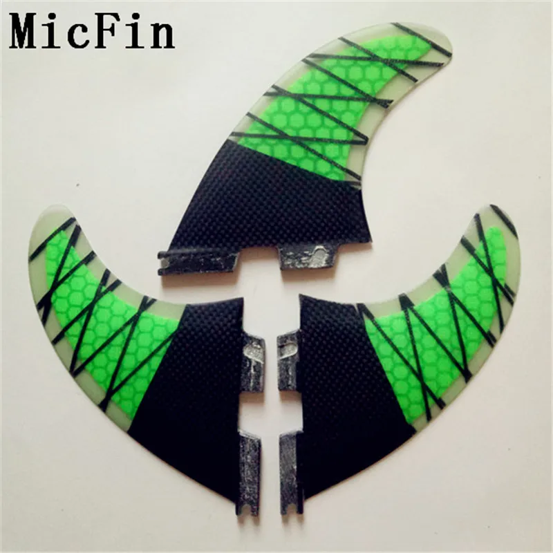 Micfin carbon Honeycomb Fcs 2 стеклопластиковые плавники для серфинговой доски серфинга 3