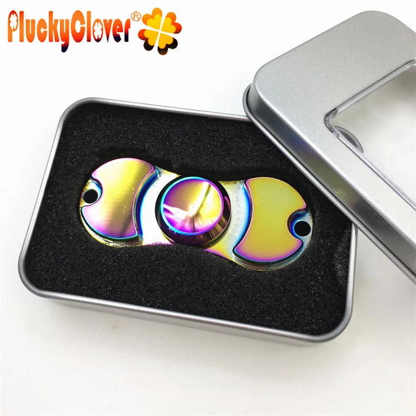 1 шт. Радуга Треугольники вертушка три Спиннер ручной мульти Цвет игрушка Лидер