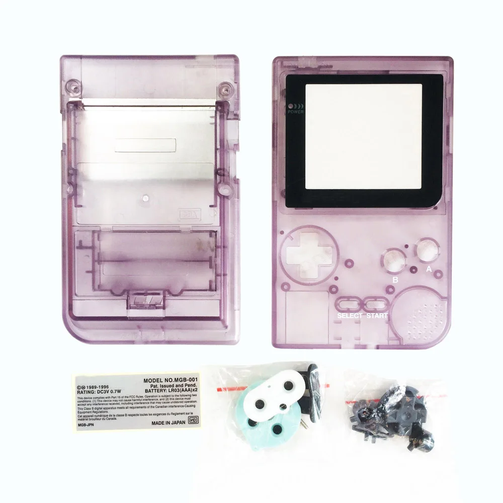 Фиолетовый Остент полный корпус Оболочка Чехол Замена для nintendo GBP игра мальчик карманная консоль - Цвет: Фиолетовый