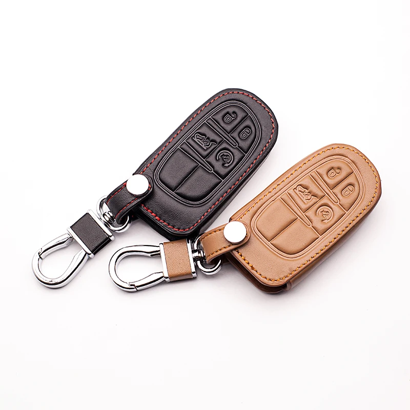 Новейший дизайн кожаная накладка на клавиатуру автомобильного ключа для Jeep