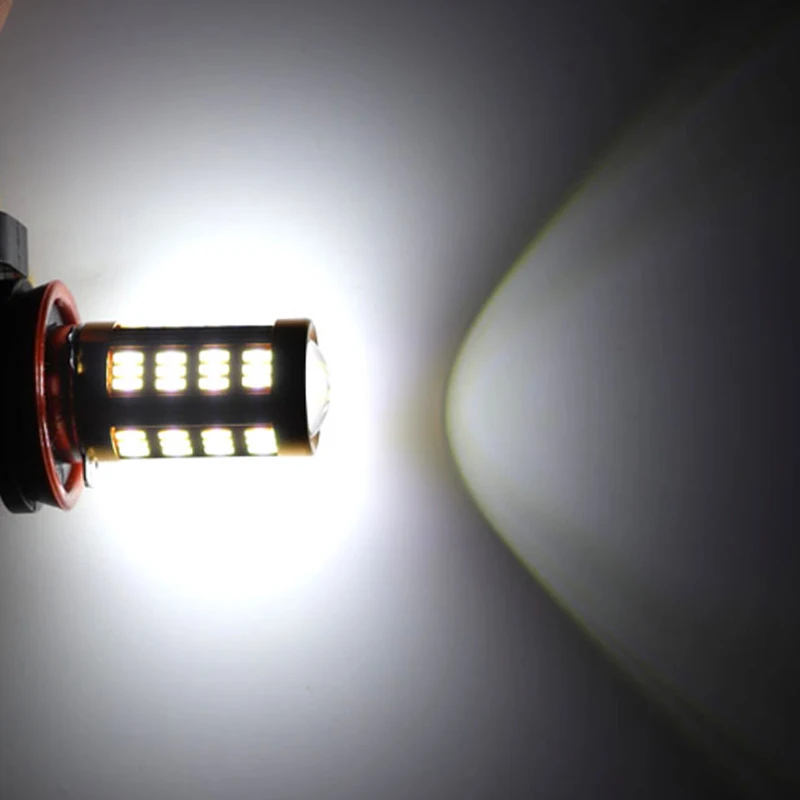 2 шт. H11 Светодиодный H8 светодиодный 4014 66 SMD автомобиль грузовик дальнего света DRL