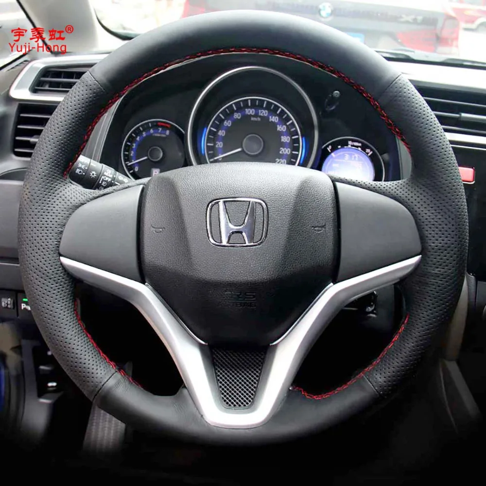 Чехол для HONDA Fit Jazz 2014 из натуральной бычьей кожи|Чехлы на руль| |