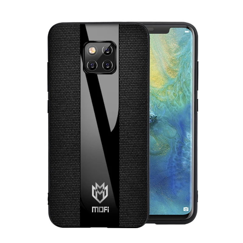 black Для huawei mate 20 x чехол с узорами для huawei mate 20 чехол conque чехол из ткани смешанный сшитый mate 20 pro Чехол - Цвет: black