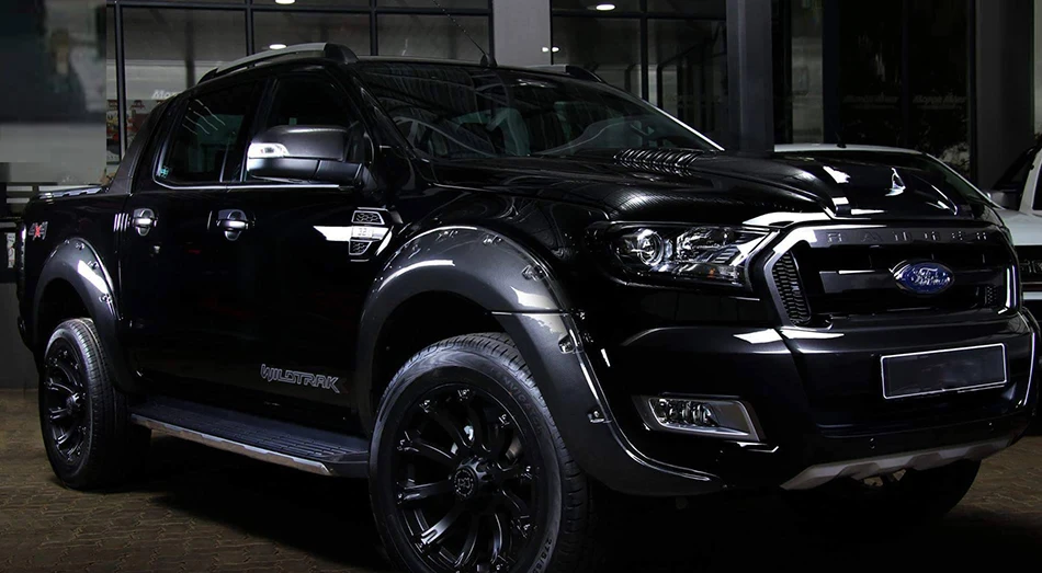 9 дюймов Арка колеса карман заклепки стиль крыло для Ford Ranger Wildtrak T7 двойная кабина