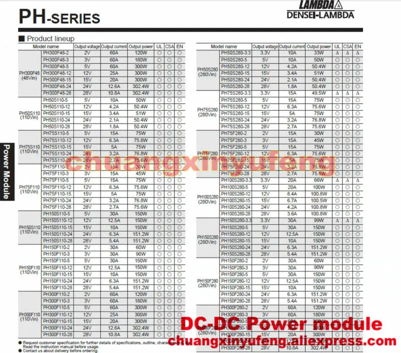 PH100S280-28 Лямбда-зонд DC модуль DC-DC Мощность DC280V-28V100W 3.6A конвертер | Электроника