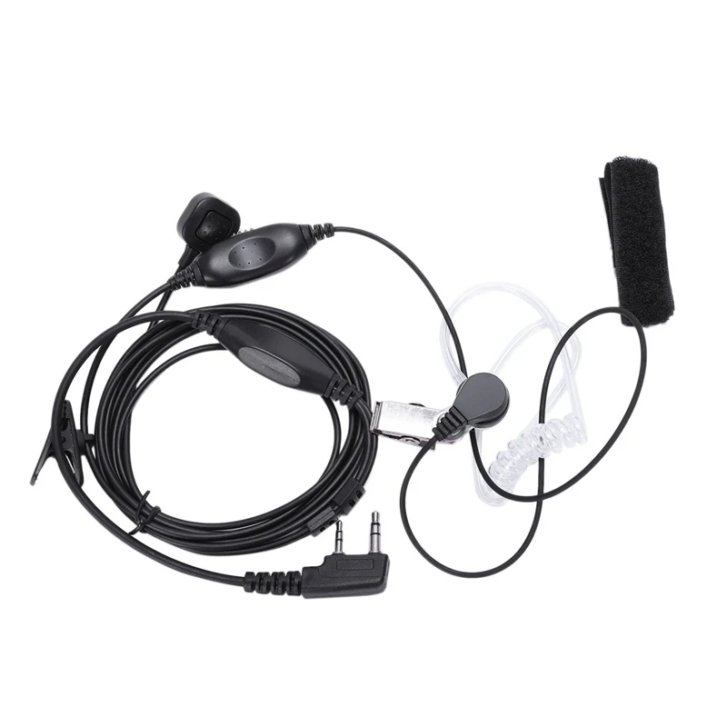 Тайная Акустическая трубка наушник гарнитура микрофон с пальцем Ptt для Kenwood Puxing Baofeng Uv 5R 5Ra 888S H777 Rt7