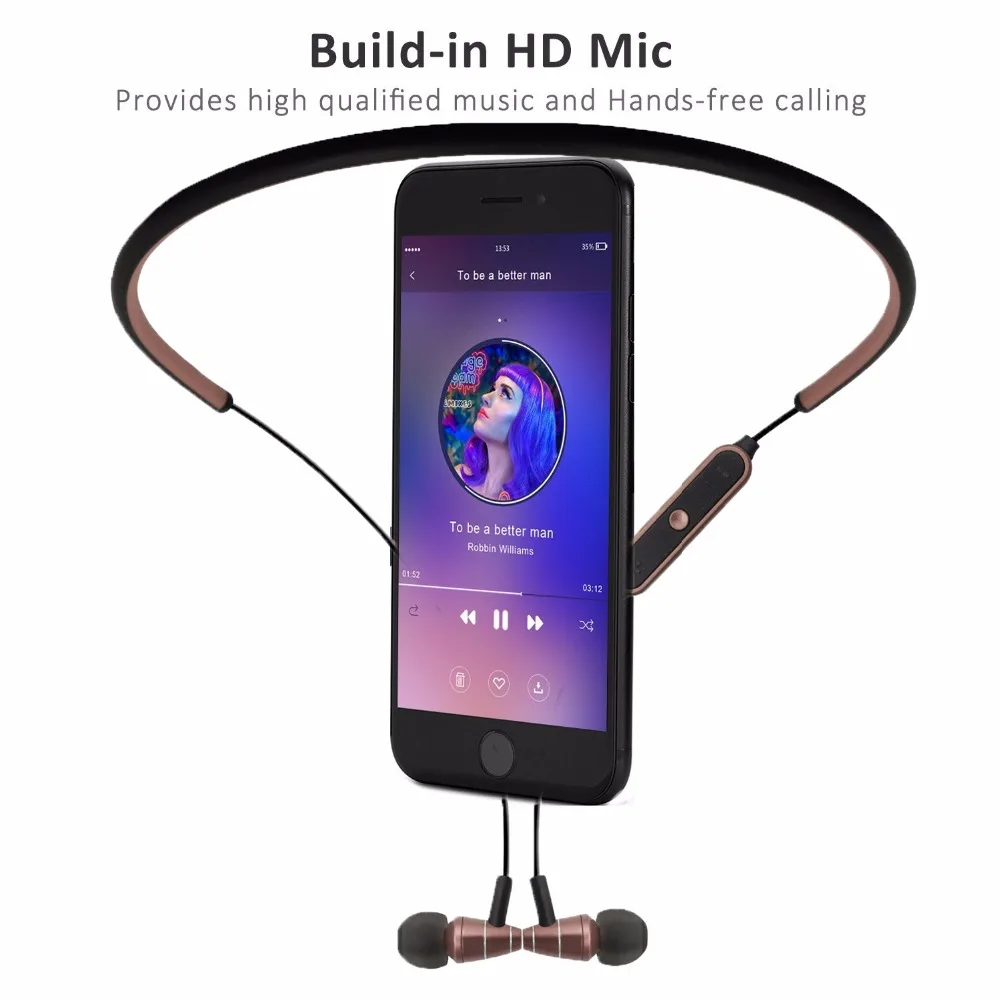 Shengtena Bluetooth наушники водостойкие беспроводные спортивные бас с микрофоном для