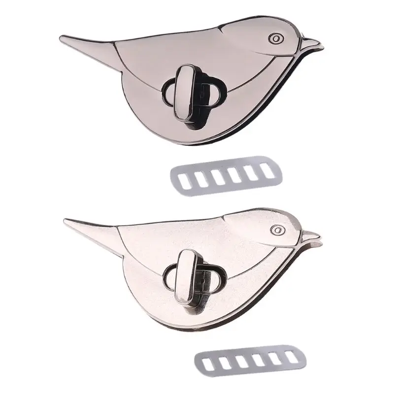 

Bird Shape Clasp Turn Lock Twist Locks Metal Hardware For DIY Handbag Bag Purse