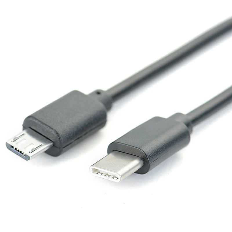 Высокое качество 30 см Тип C штекер для Micro USB Мужской синхронизации зарядки OTG USB-C