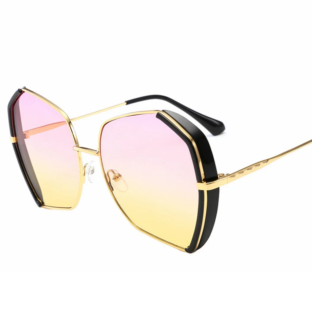 Luxury Polygonal Large Frame Sunglasses Women/Men Designer Travel Sun Glasses For Women Classic Retro Outdoor Eyewear W5 | Аксессуары