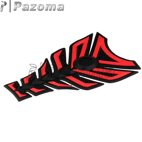 PAZOMA 3D Красный Черный шестислойный резиновый топливный бак протектор для