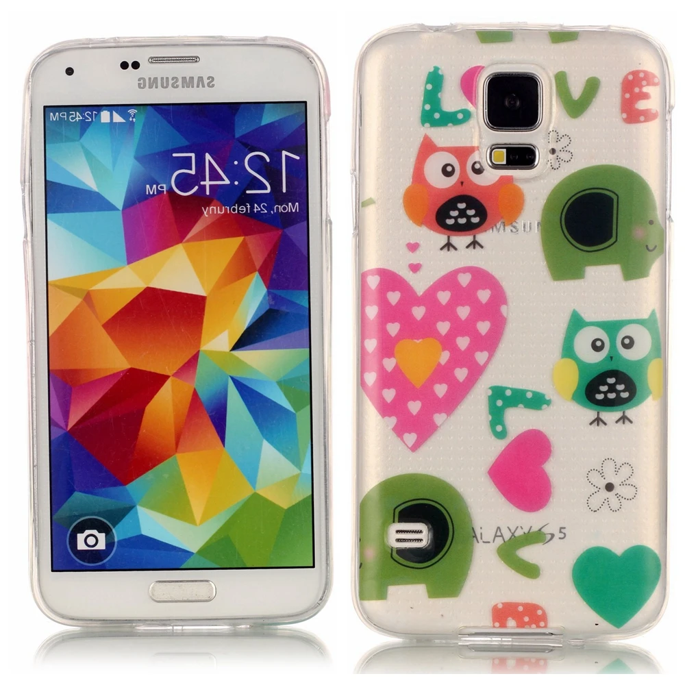 Новый ТПУ Чехол Для Samsung Galaxy S5 G900 5.1 4 7-дюймовый Мягкий силиконовый Случае телефон