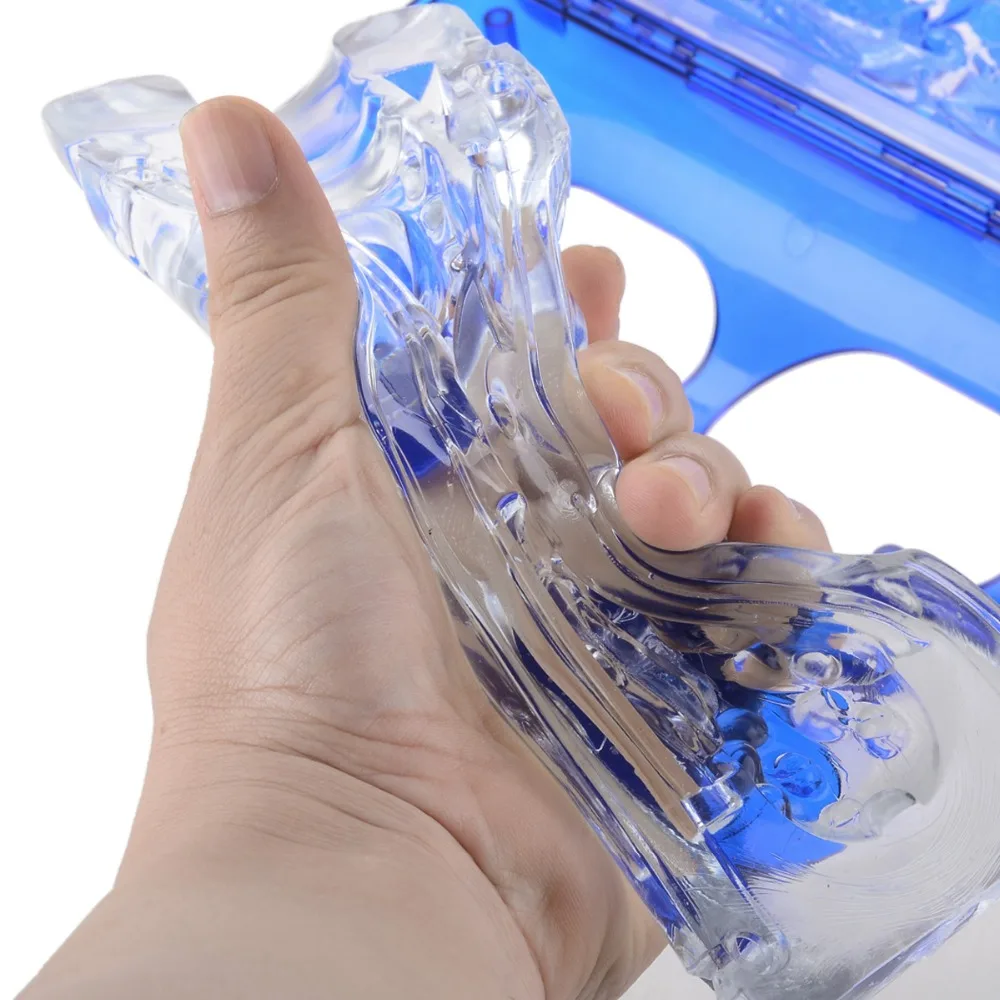 Кристальный мастурбатор со сильным всасыванием для мужчин. Тренажеры для мастурбации и средство для задержки эякуляции "Aircraft Delay Spray Time".