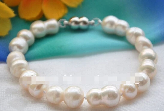 Бесплатная доставка 00355 большой 16 мм белый двойной пресной воды жемчужный