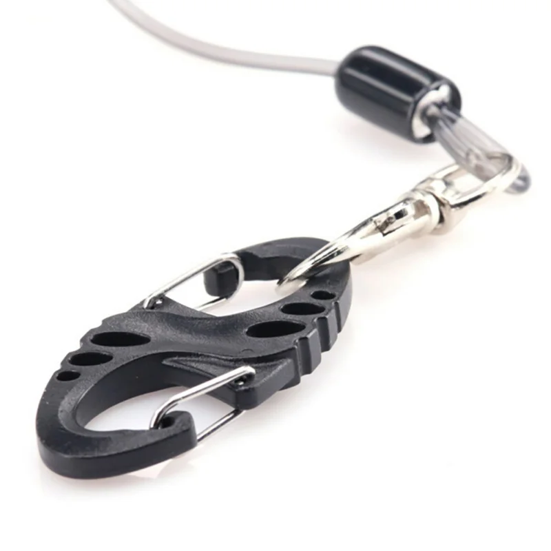 Fishing Security Rope Coiled Safety Wire Steel Inside Attached with Drop Tackle Tool | Спорт и развлечения