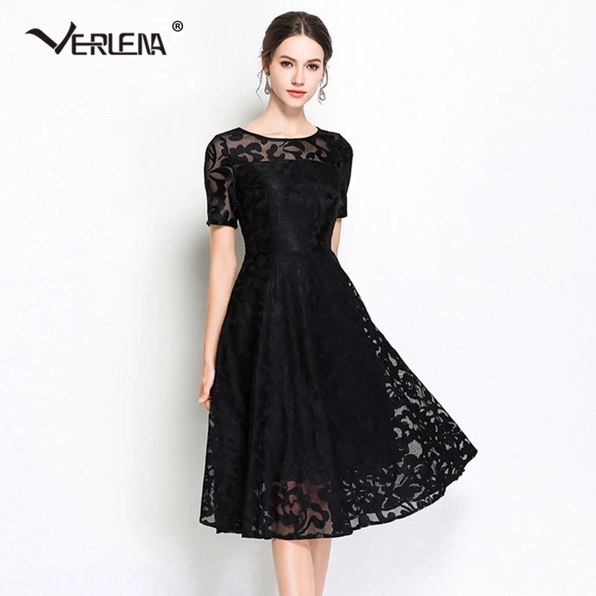 Verlena New 2019 размера плюс 5XL элегантные длинные красные платья с коротким рукавом и