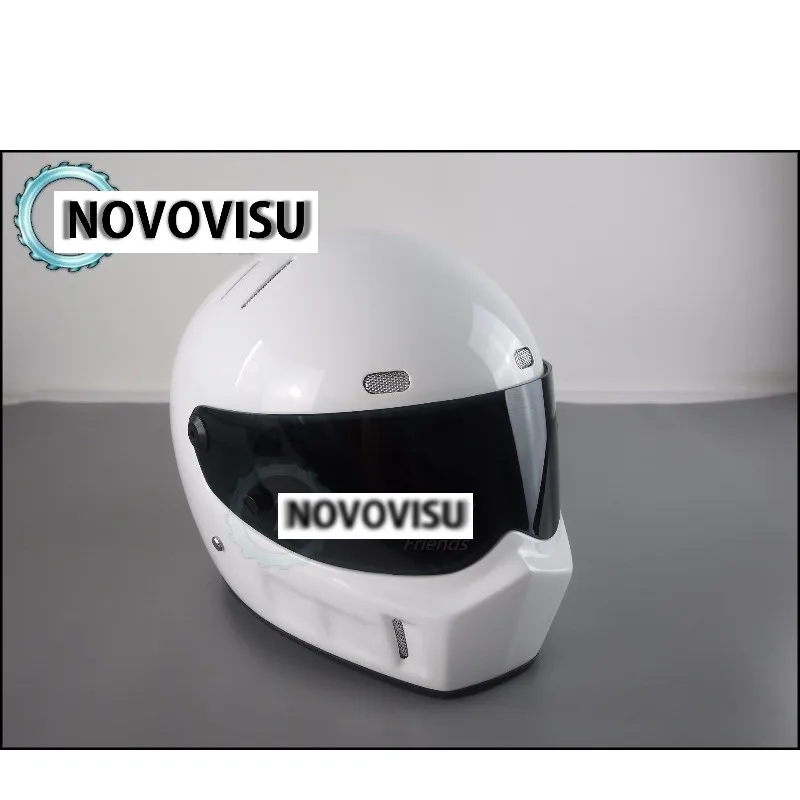 NOVOVISU Стиг 1 шлем Casco De 2002 2003 белый цвет с черным козырьком для / 2 сезон
