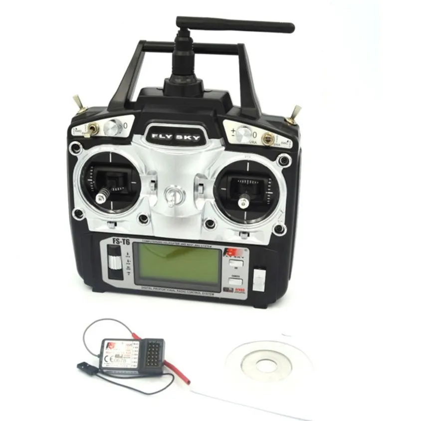 Flysky FS T6 6ch 2 4g ЖК экран передатчик + R6B приемник RC Квадрокоптер вертолет игрушки