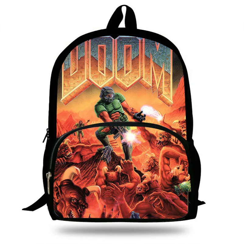 Новые Doom Pc игровые школьные сумки с принтом для мальчиков и девочек-подростков