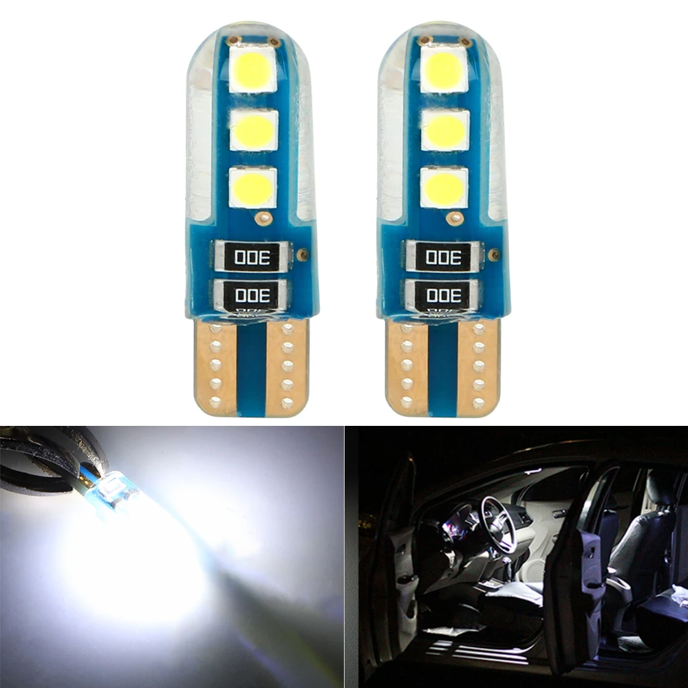 FORAUTO 2 шт./компл. силиконовые автомобильные светодиодный светильник