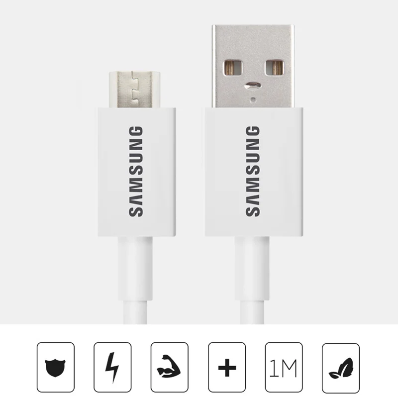 Оригинальное быстрое зарядное устройство Samsung micro usb кабель 1 5 м 2A линия передачи