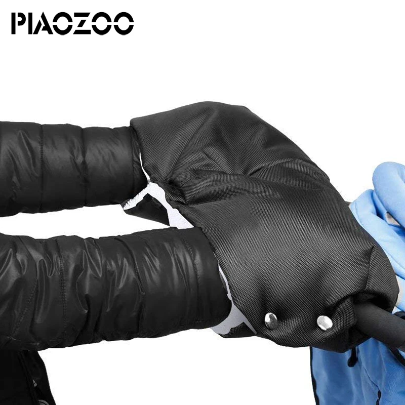 Толстый муфта для коляски Зимняя противоморозная принадлежность для детской коляски Водонепроницаемые теплые перчатки для родителей и нянь P20 on.