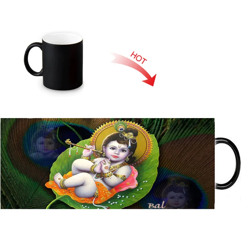 Заказная Термокружка Hinduism Lord Krishna с принтом молочное пиво кофе керамические