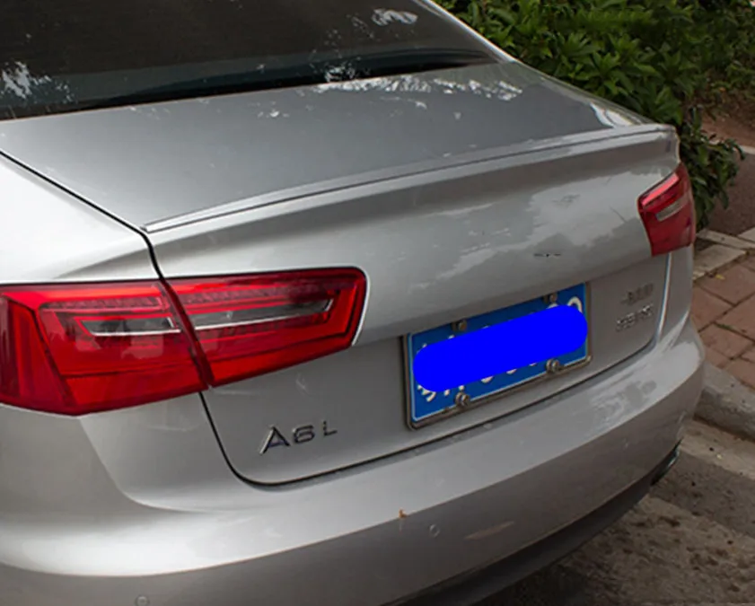 Для Audi A6 C7 Автомобильный задний спойлер 2011 до 2016 ABS пластиковый Неокрашенный цвет