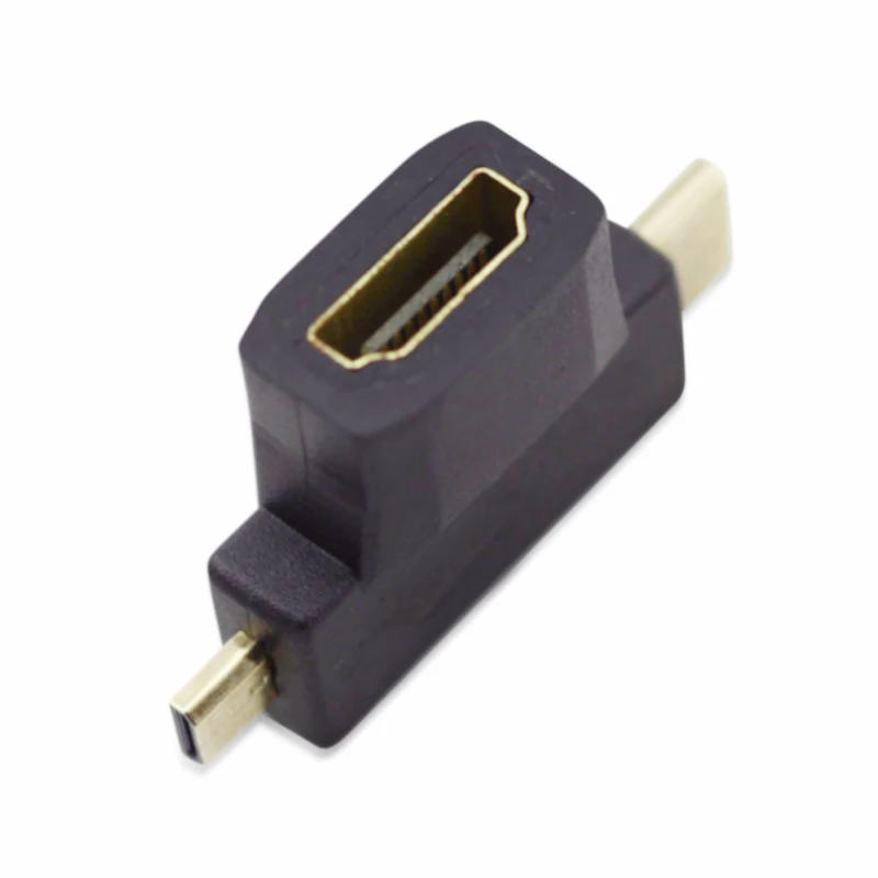 Новый мультимедийный 3 в 1 HDMI Женский к мини мужской + микро Мужской адаптер разъем