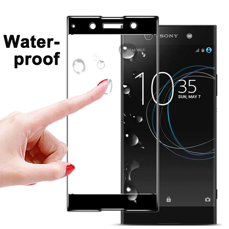 Защитное стекло закаленное 3D для Sony Xperia Xa1 Plus | Мобильные телефоны и аксессуары