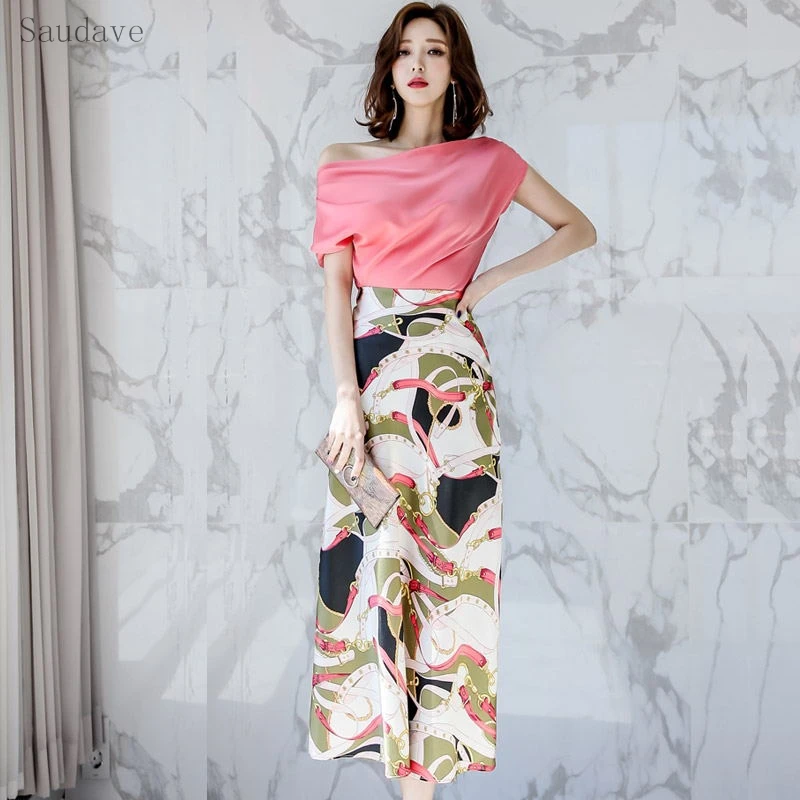 Модные летние женские комплекты из 2 предметов сексуальные розовые шифоновые