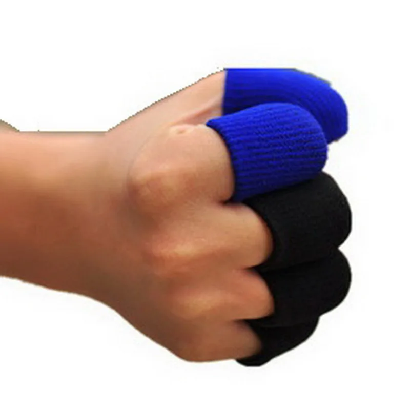 10 Pcs Elastic Nylon Finger Sleeves Basketball Men Women Sports Safety Thumb Brace Protector For Volleyball Badminton Fitness | Спорт и
