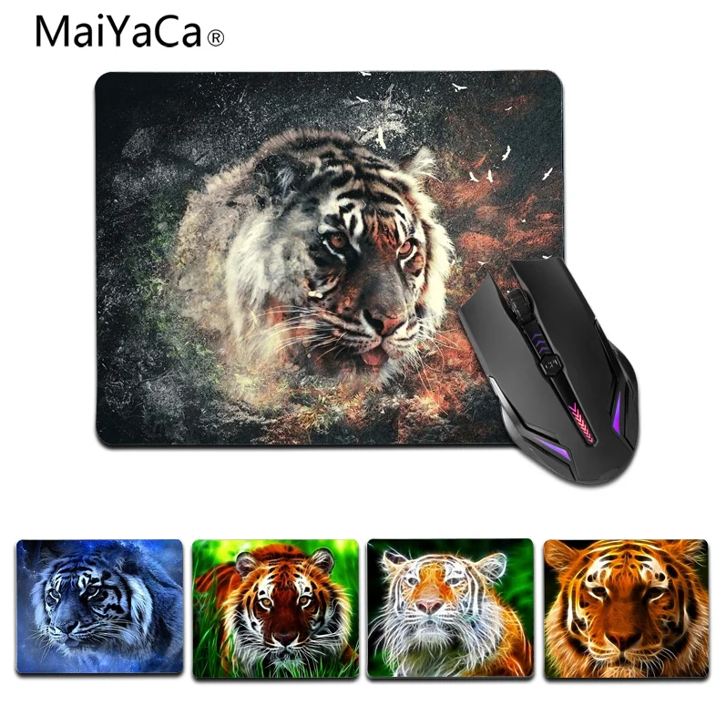 MaiYaCa тигровый Противоскользящий прочный силиконовый коврик размер мыши для