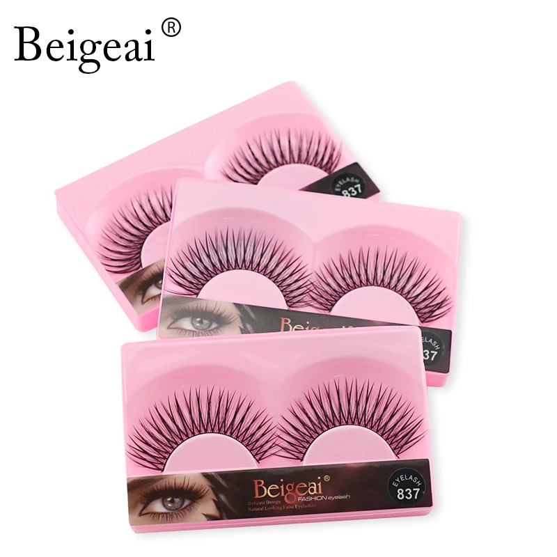 Новый Набор накладных ресниц ручной работы макияж 10 пар Длинные толстые